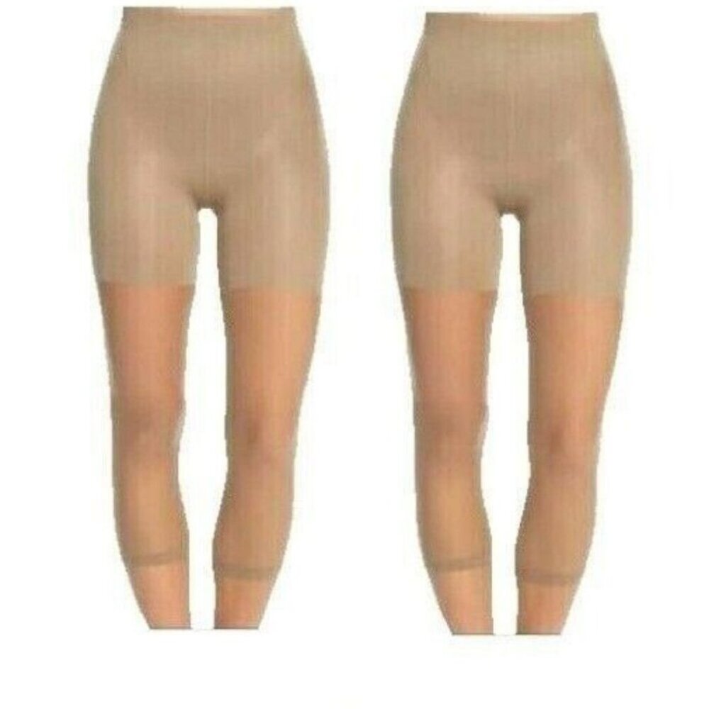 Spanx Footless Higher Power Capri Nude Sheer Plus - Picture 9 of 10
